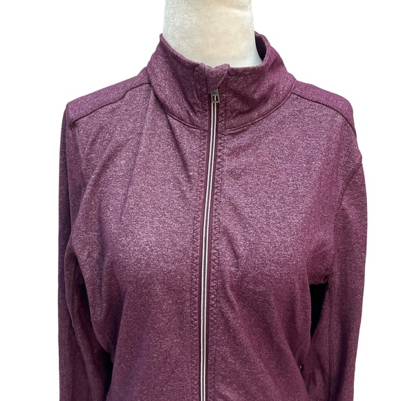 Roots Heathered Purple Full Zip Athletic Jacket Size M - Picture 4 of 10